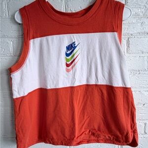 Nike Kids'‎ Red and White Tank Top